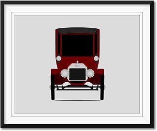 Ford Model T (1915-1916) Inspired Poster Print Wall Art Decor Handmade (Unframed)
