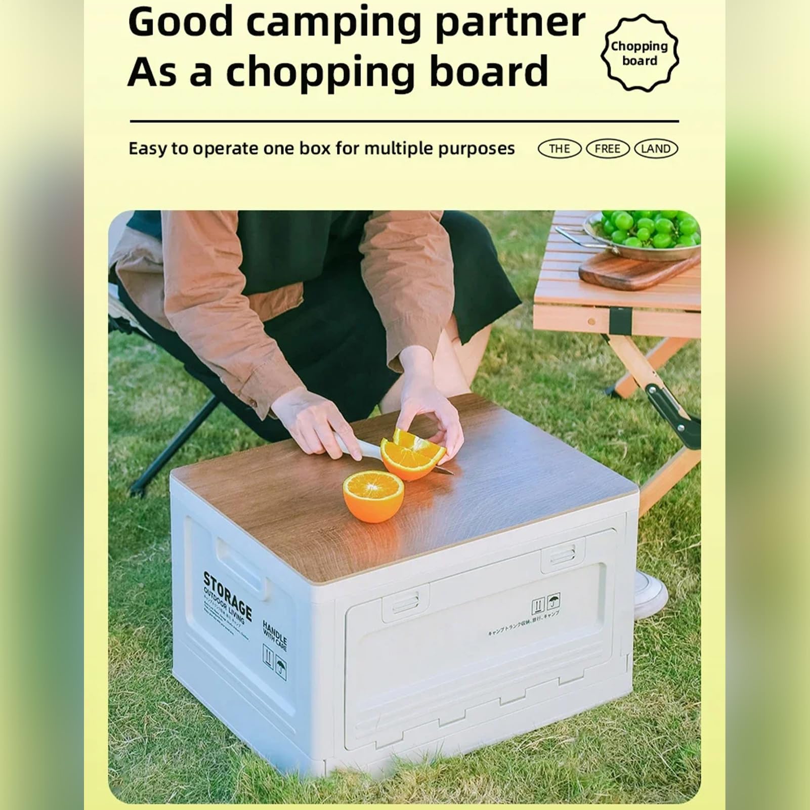 de almacenamiento plegable para acampar: cajas de almacenamiento al