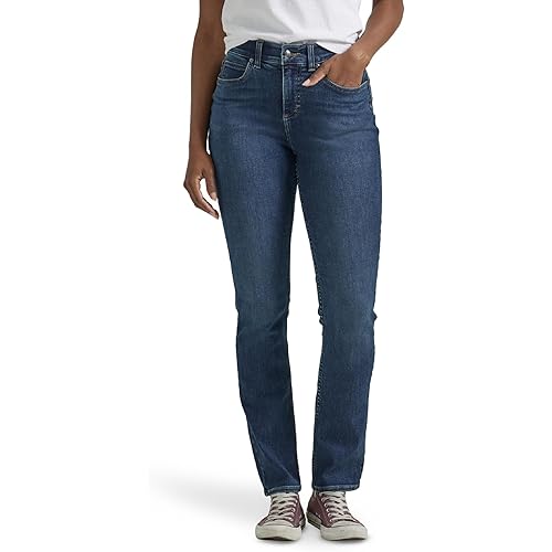 Lee Women's Ultra Lux Comfort with Flex Motion Straight Leg Jean