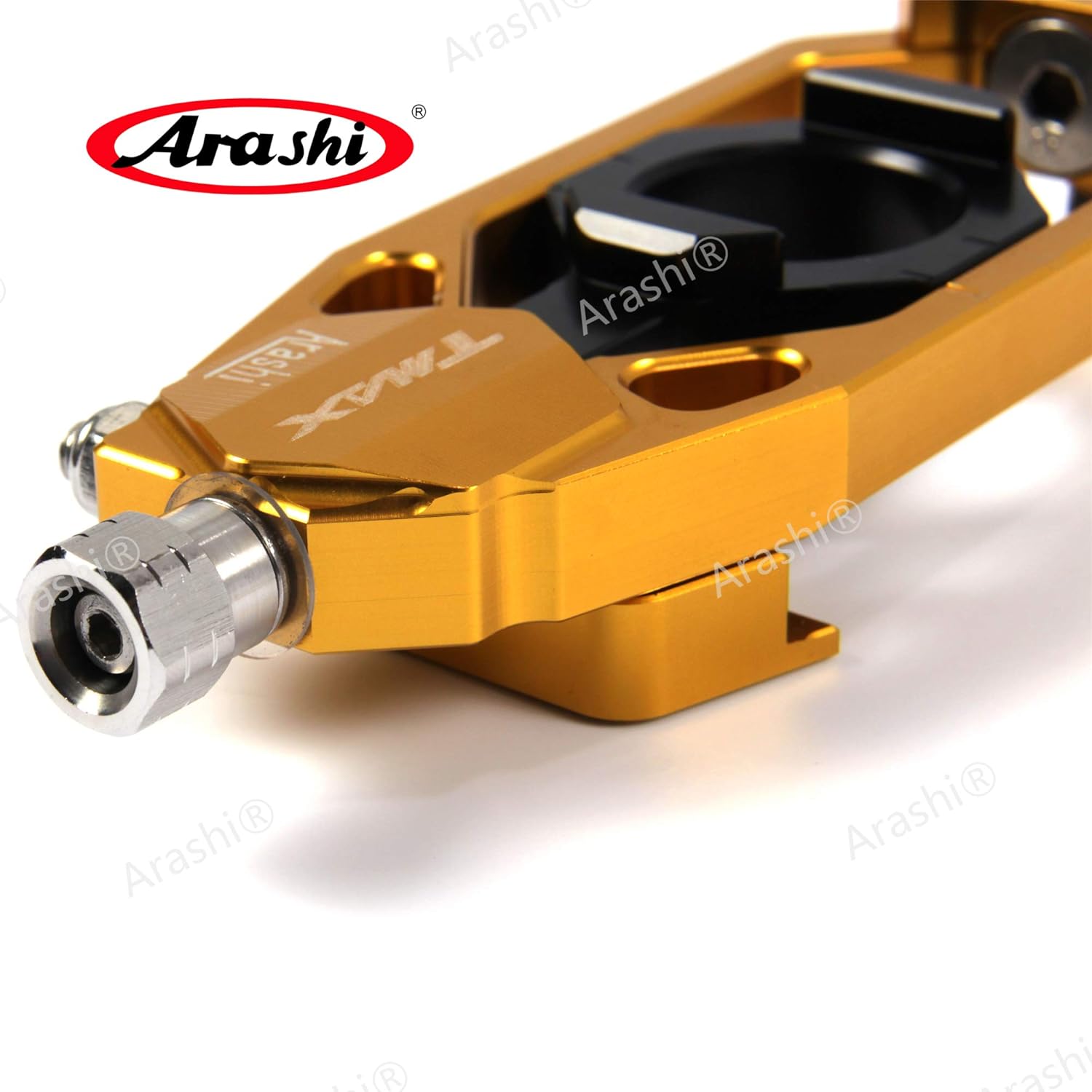 Arashi Rear Axle Spindle Chain Adjuster Tensioner Catena for Yamaha TMAX 530 2012-2016 Motorcycle Accessories T-max 530 TMAX530 Black 2013 2014 2015