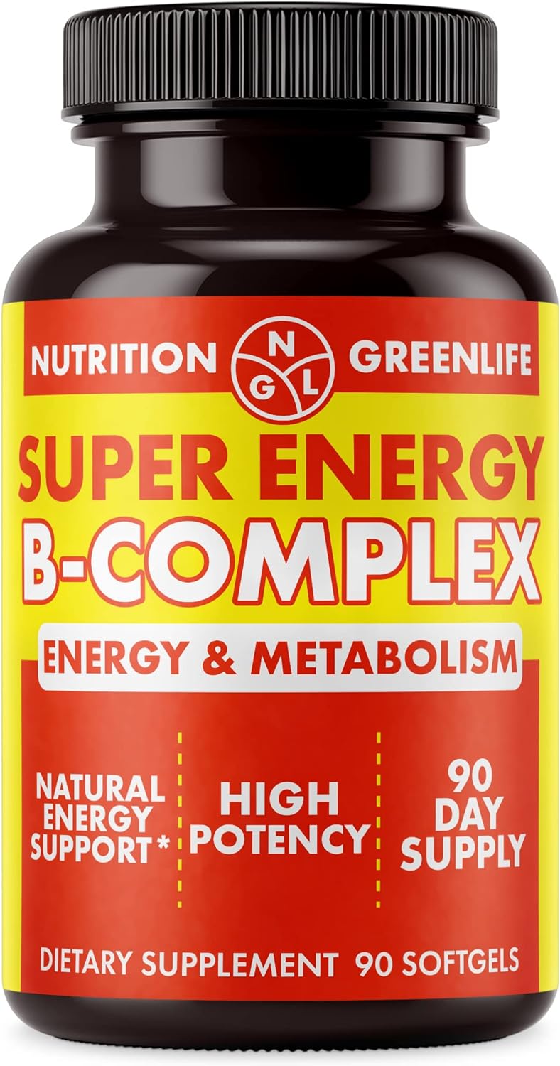 NGL Super Energy Vitamin B Complex Bioactive Cold Fill Soft gels for Max Potency & Absorption | Vitamin B Complex Plus Folic Acid, Zinc, Vitamin D | Energy, Fat Metabolism, Antioxidant 90 ct