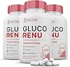 3 Pack Gluco Renu 688MG Glyco Support Pills Premium Formula Gluo Renew Glycogen Support Formulated Hawthrone Hibiscus Garlic Junpier Powder Olive Green Tea Extract 180 Capsules
