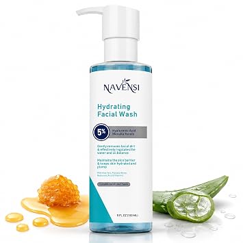 Hydrating Facial Wash 150ml | Gentle Hydrating Face Cleanser With Hyaluronic Acid, Aloe Vera, Vitamin E & Manuka Honey | Moisturizing Face Wash For Soft, Bright, Healthy Looking Skin