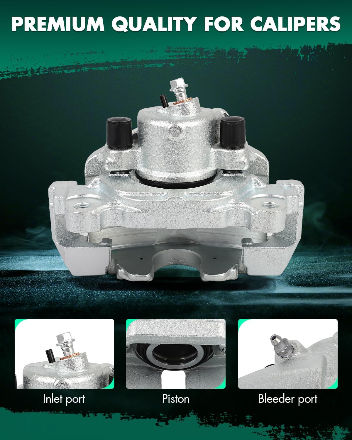 SCITOO Front Right Brake Caliper With Bracket 19B2975 Compatible For Audi For A1 2011-2013,For Audi For A3 2010-2013,For Volkswagen For Type 1 2012-2019,For Volkswagen For Bora 2005-2010