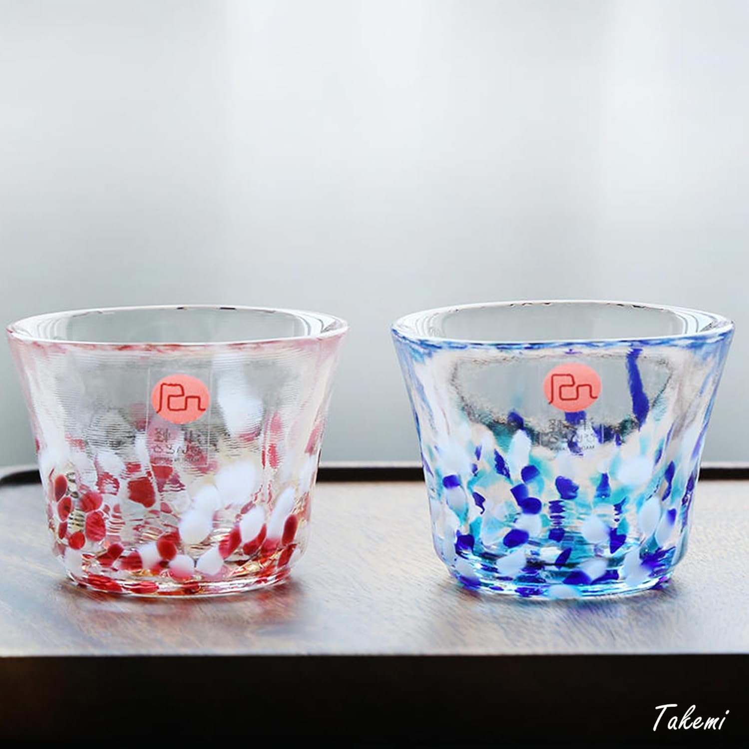 Handcrafted Japanese Sake Set – Elegant Gift for Any Occasion (First Snow Sake Carafe with 2 Cups Set (Spring & Summer Dew), Carafe (8.4 oz - 250ml), Cup (1.7 oz - 50ml))