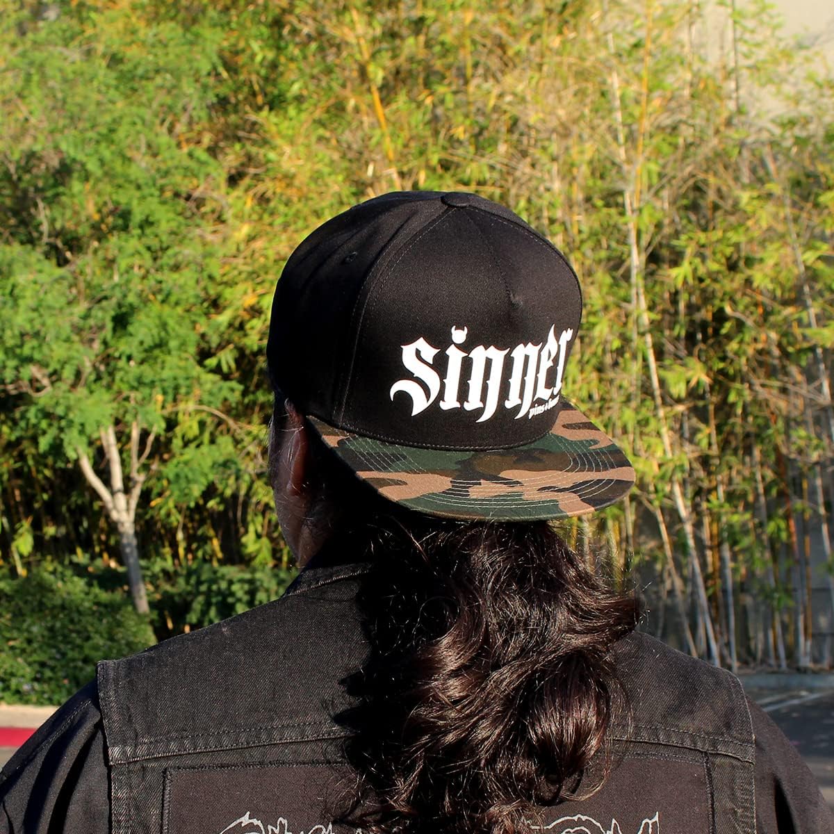 Pins & Bones Sinner Goth Hat Alternative Fashion Black Snapback Hat