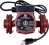 Vista 7 de AB Bomba de circulación de 110 V, bomba de recirculación de agua caliente de 130 W, 13 GPM, bomba de circulación conmutable de 3 velocidades