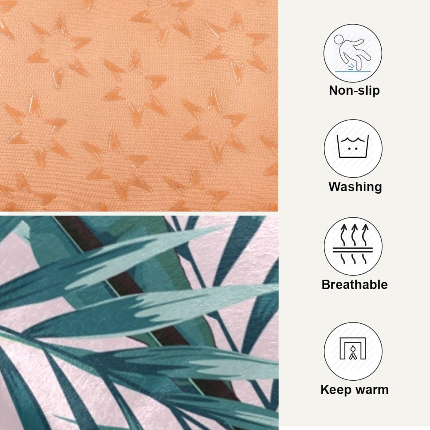review Ultra Soft Pet Bed Washable Dog Bed Crate Mat for Dogs Fleece Dog Crate Kennel Pad Cat Pet Bed Liner 36x24in Cute Palm Leaf Red Flower
