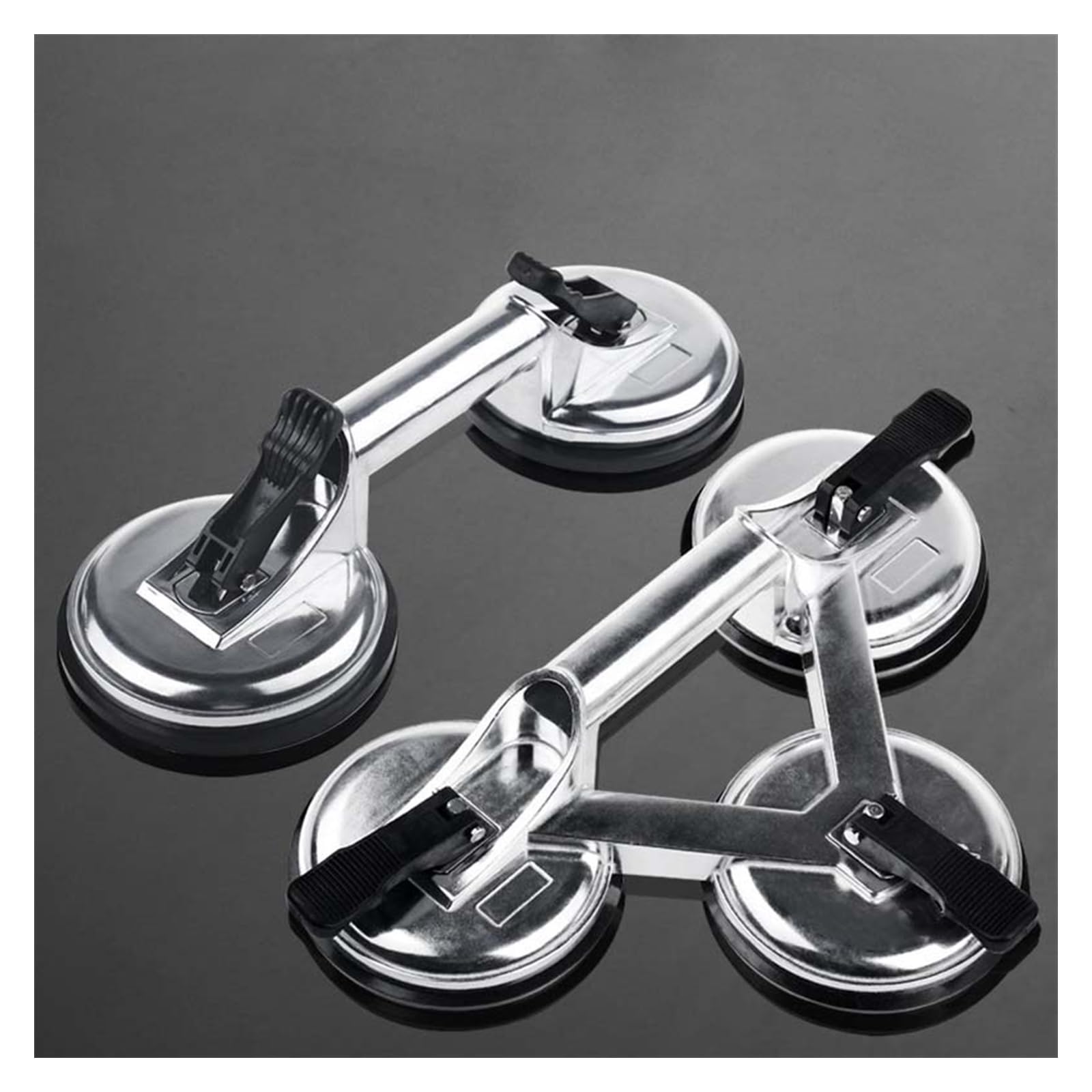 XXUDONG Glass Suction Cups, Powerful Tile Extractor Suction Cup Vacuum Sticker Dedicated Suction Tools Double-jaw Suction Cups