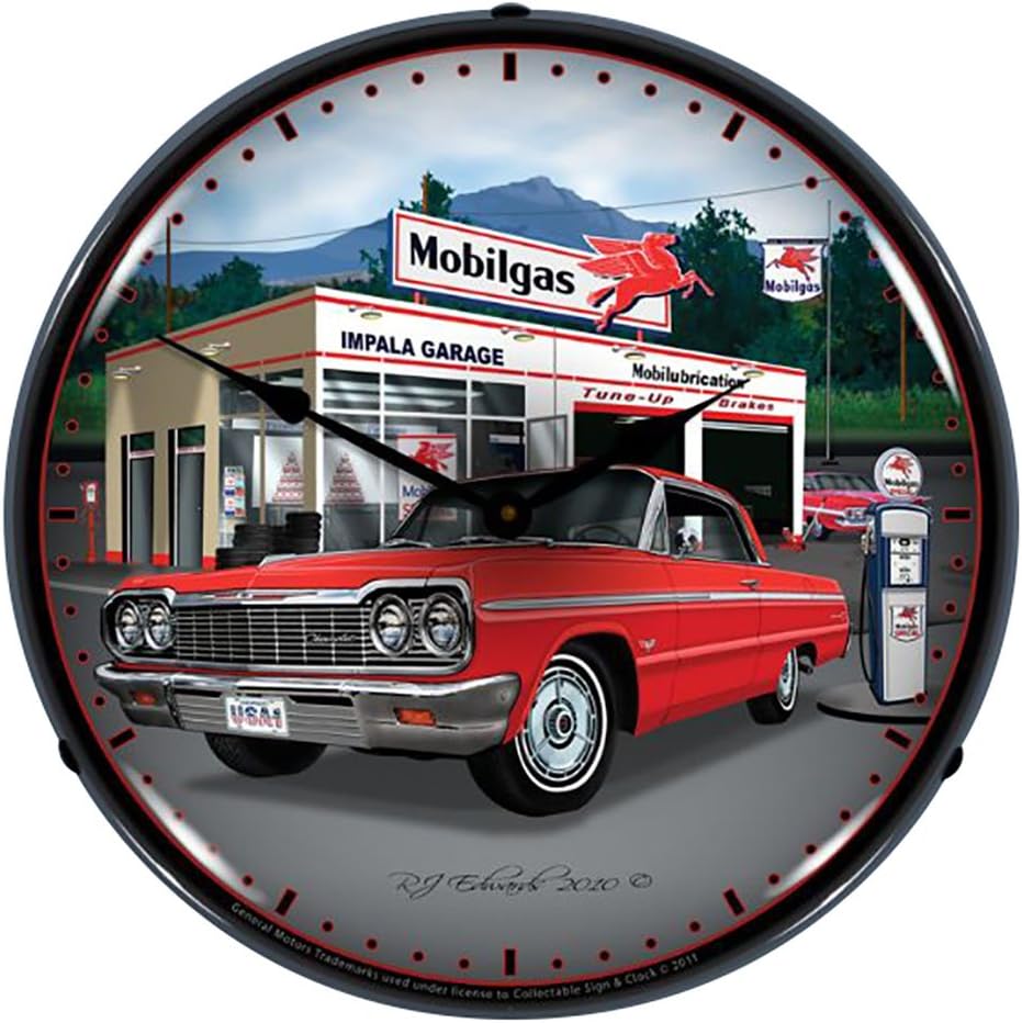 GMRE1012279 14" 1964 Impala Garage Lighted Clock