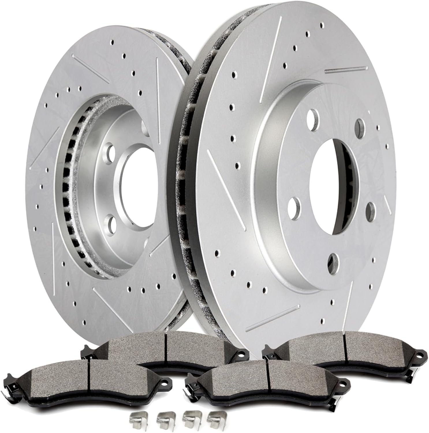 SCITOO Front Brake Kits D412-7300 Brake Pads & 54011 Brake Rotors Fit For Ford For Mustang 1994-1997