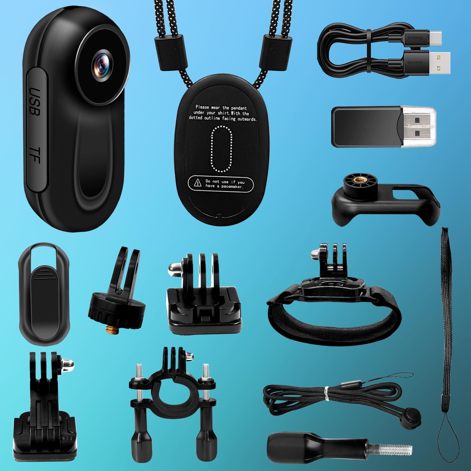 Camera Moto 2K WiFi 120° IP65, Dashcam avec G-Sensor