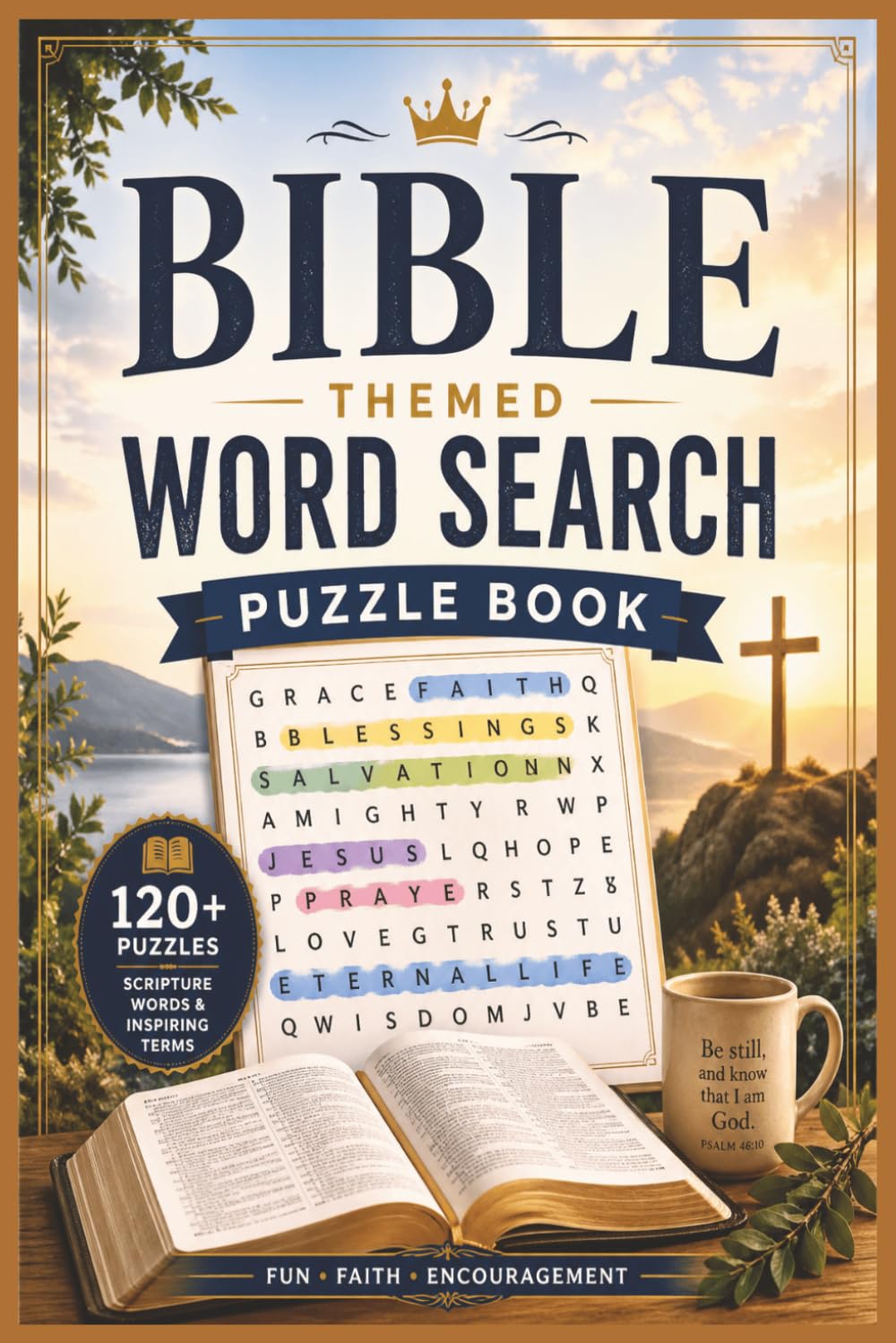 Bible Word Search Puzzle: A Sacred Word Search Journey Through Scripture, Perfect for Adults, Teens & Bible Study Groups