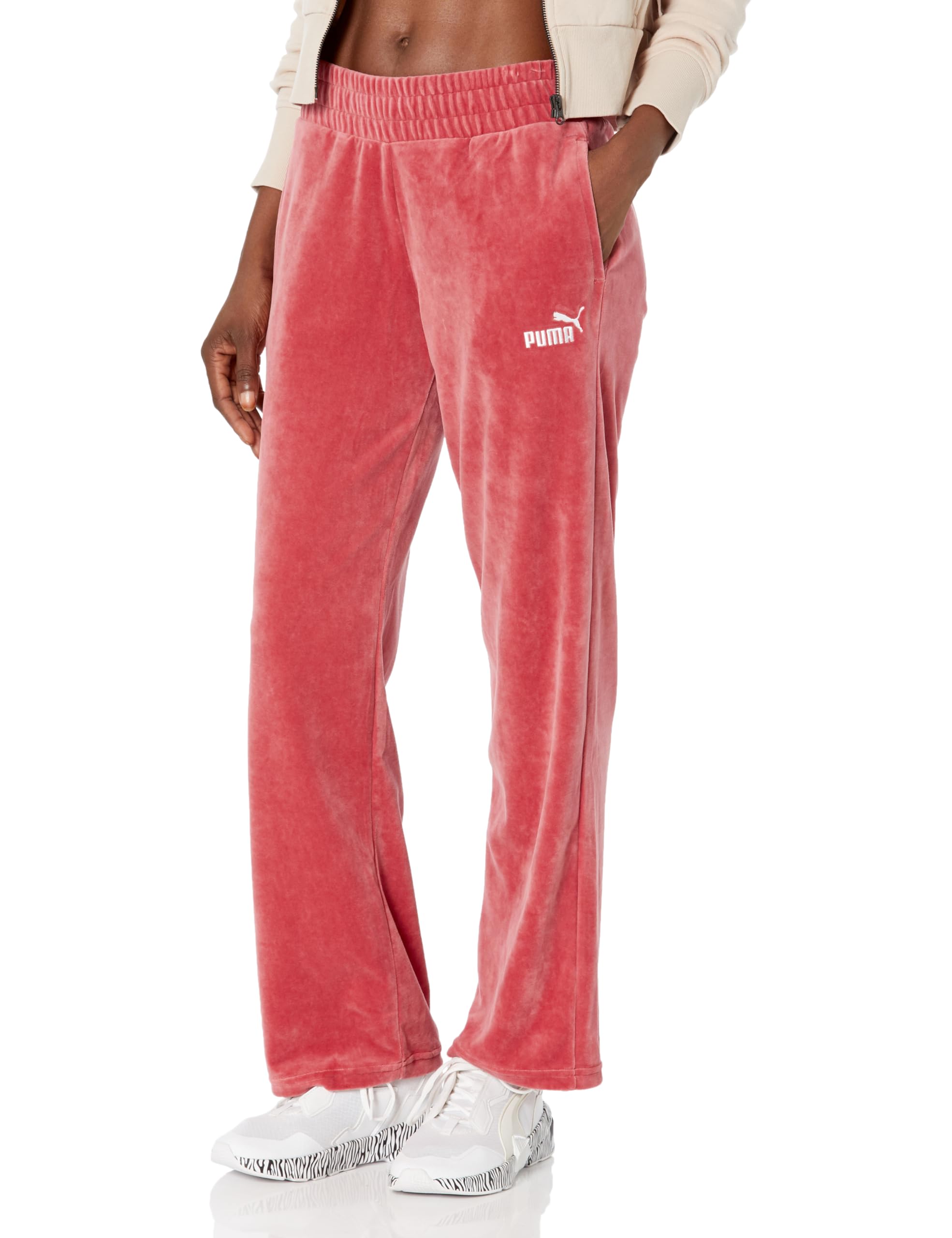 PUMAWomen's Velour Straight Leg Pants