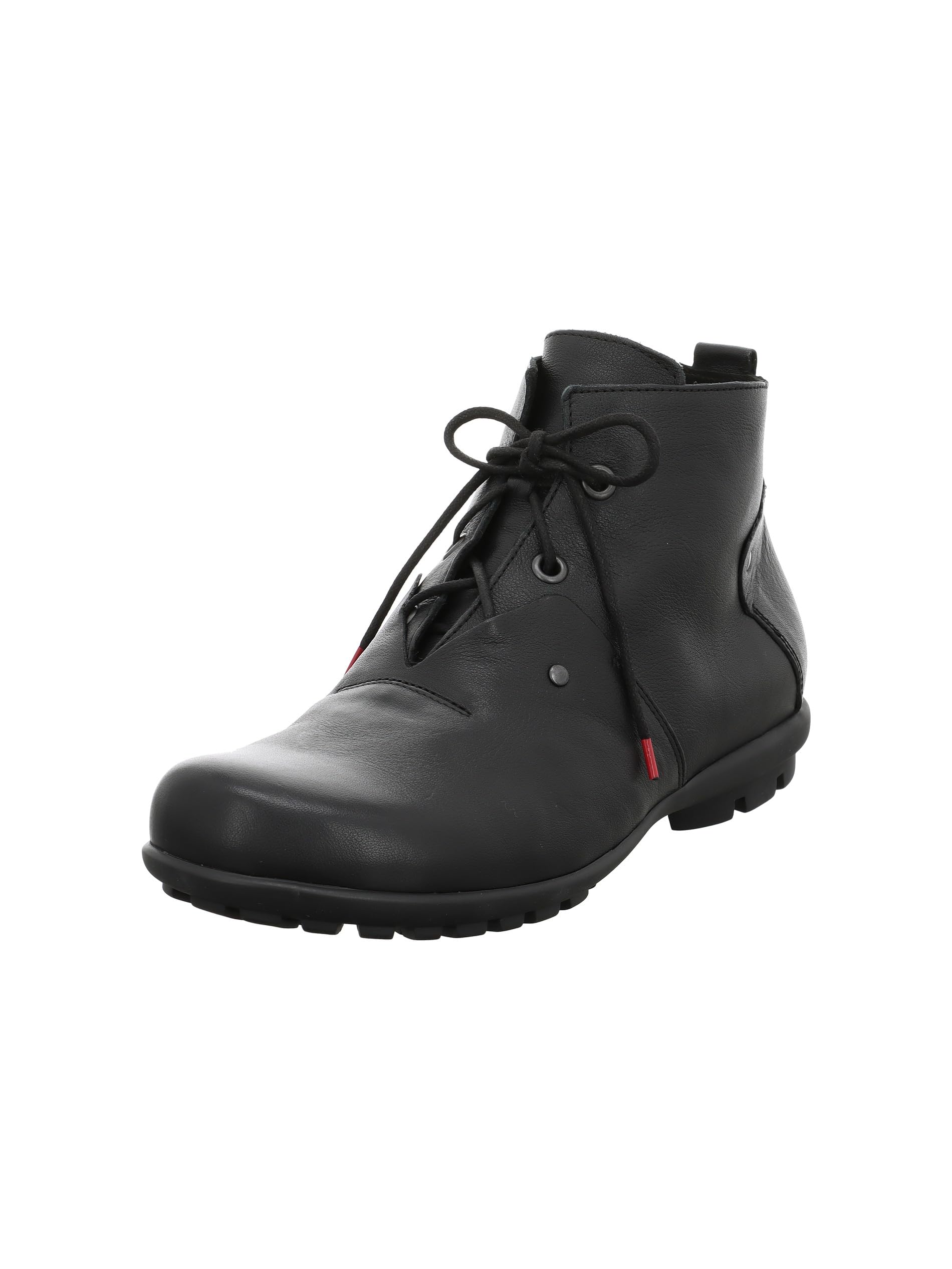 Think! Men's KONG Sustainable Lambskin Ankle Boots, 0010 Black, 40.5 EU