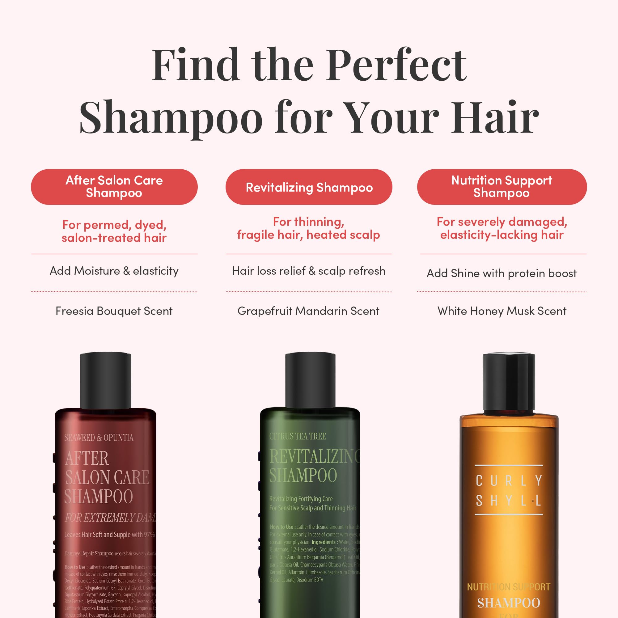 Amazon.com : CURLYSHYLL After Salon Care Shampoo for Damaged Hair