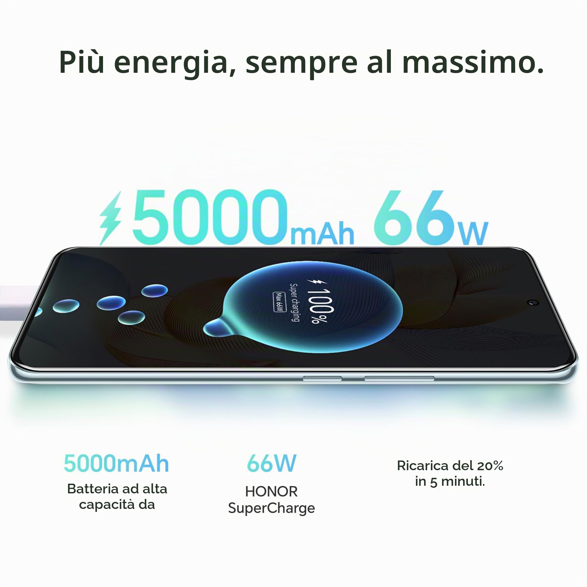 HONOR 90 Smartphone 5G, fotocamera tripla 200 MP, schermo curvo AMOLED 6,7 (Ricondizionato)