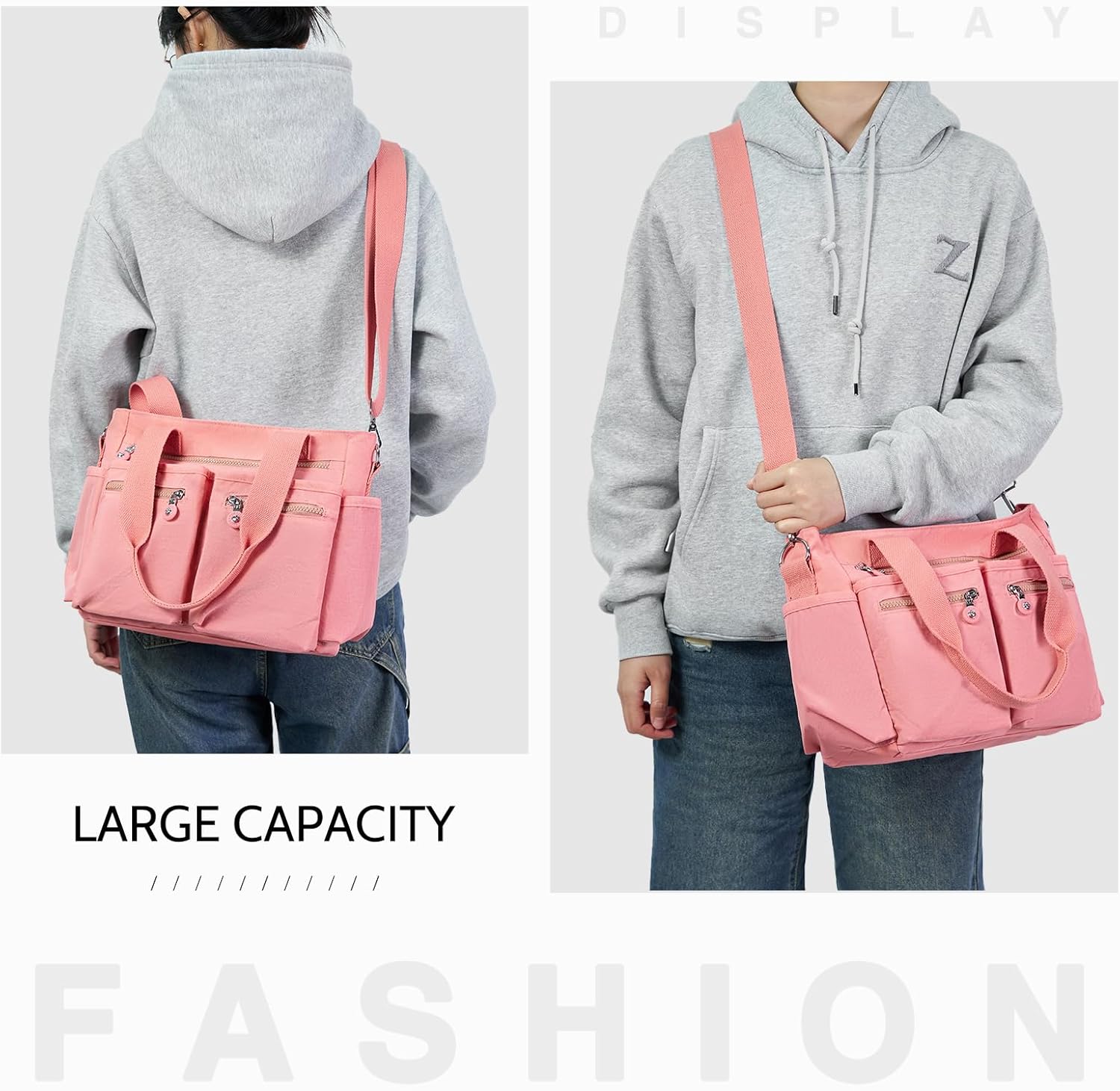 Tote Bag for Women Canvas Handbags for Woman Crossbody Bags with Multiple Pockets - Image 7