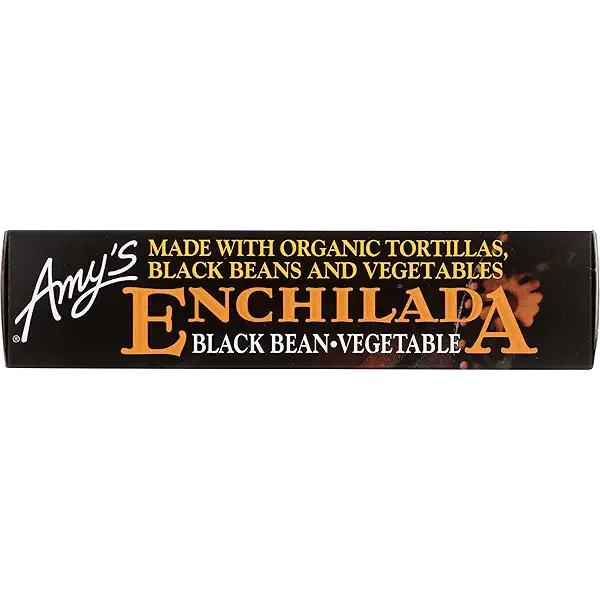 Amy's Frozen Meals, Black Bean Enchilada, Organic and Dairy Free, Gluten Free, 9.5 oz. 6