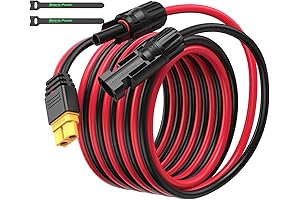12AWG MC4 to XT60 Solar Cable, 10FT Extension for Solar Panels