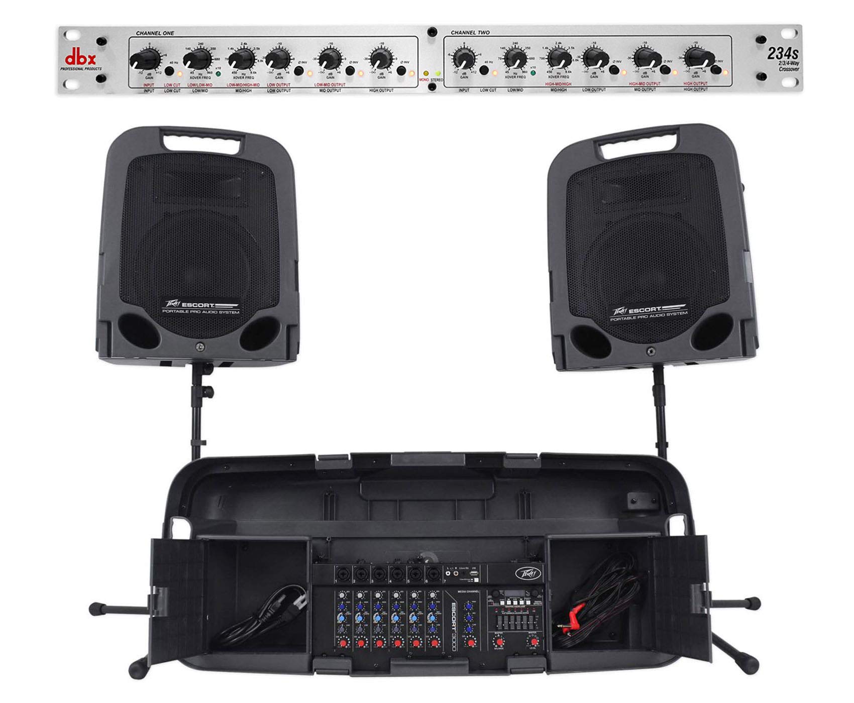 Amazon.com: Peavey ESCORT 3000 300w Portable PA Speaker System w
