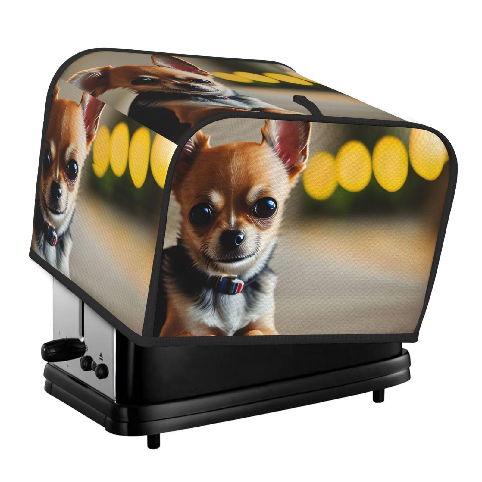 Chihuahua Dog 1 Print 4 Slice Toaster Cover Toasters Dustproof Heat Resistant Kitchen Appliance Protector