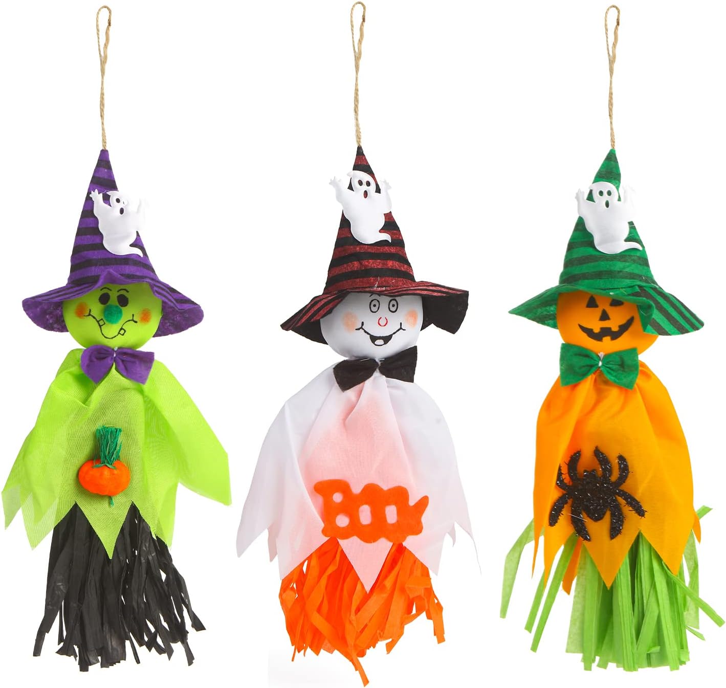 DERAYEE 3 Stück Halloween Geister Deko - Hängende Geister Für Garten