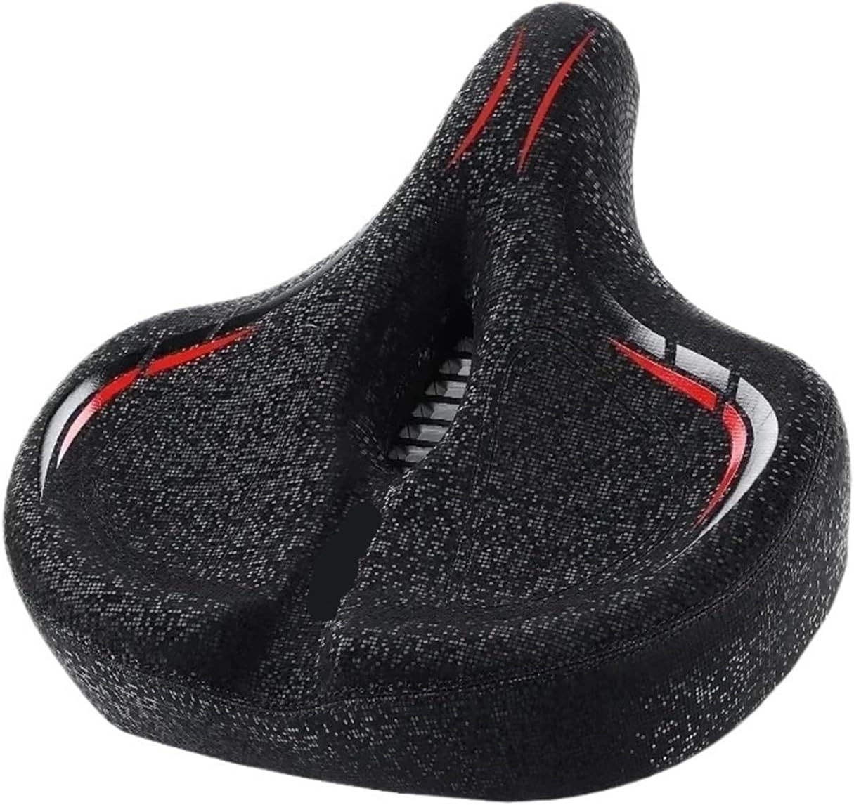 Ultra Wide Ergonomic Bike Saddle - Shock-Absorbing Foam Cushion, Comfortable Seat for MTB, Electric & City Bicycles