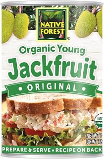 Native Forest Organic Young Jackfruit 14oz Can - Vegan Meat Substitute, Shreds Like Pulled Pork & Chicken, Gluten-Free, Non-GMO