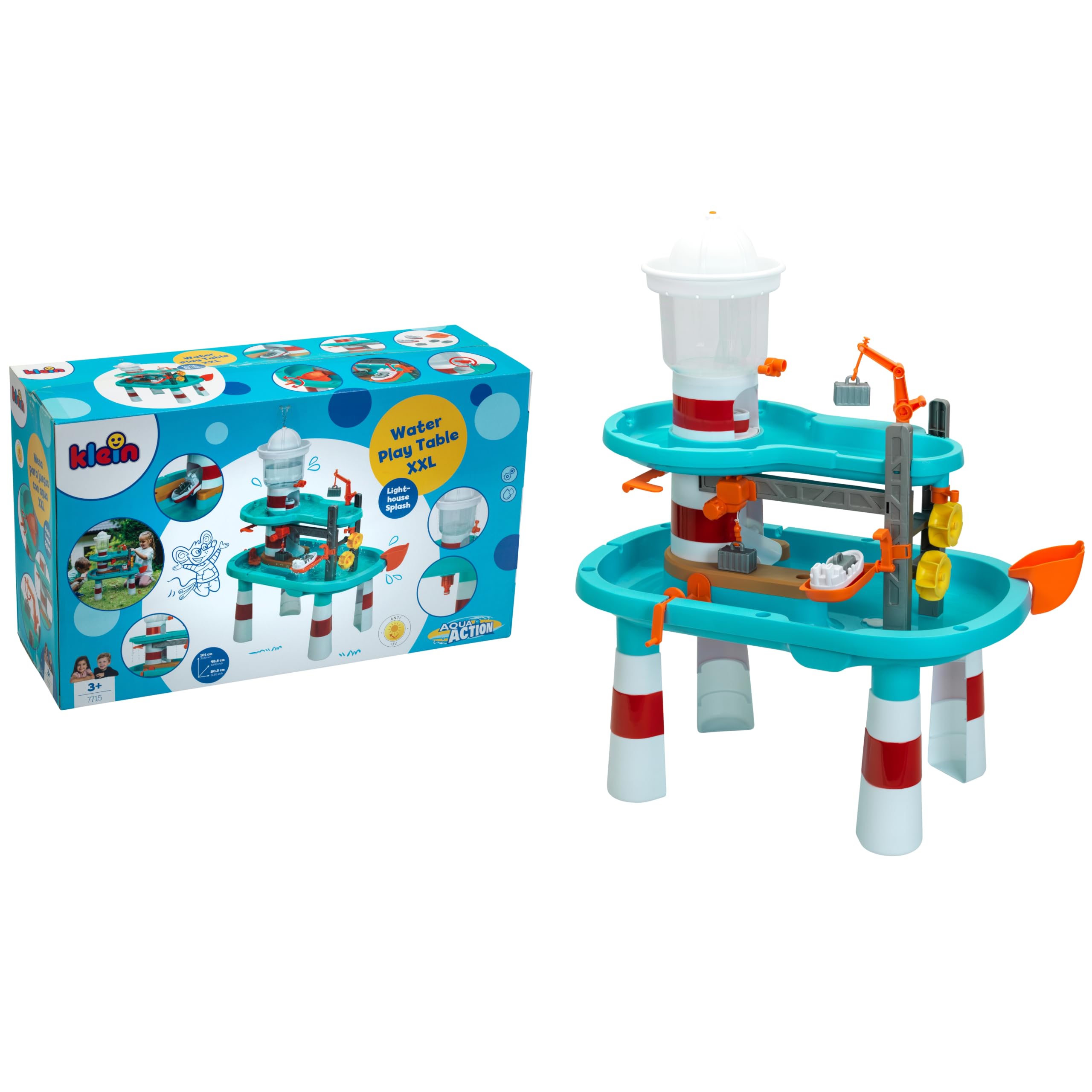Theo Klein 7715 Aqua Action Lighthouse Wasserspieltisch XXL | Interaktiv & Motorik-Spielzeug | Spielzeug für Kinder ab 3 Jahren
