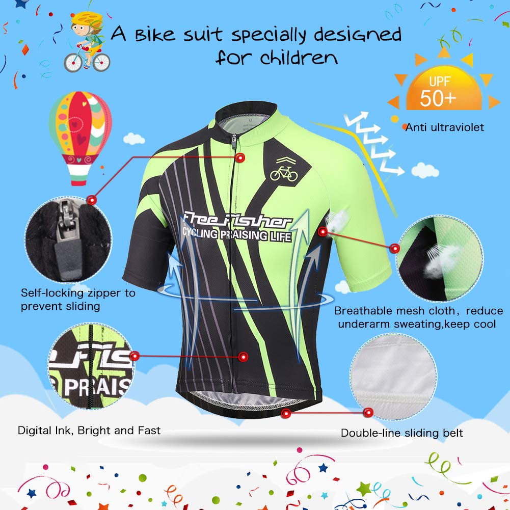 Combinaison de Maillot Cyclisme Velo Pantalons pour Enfant