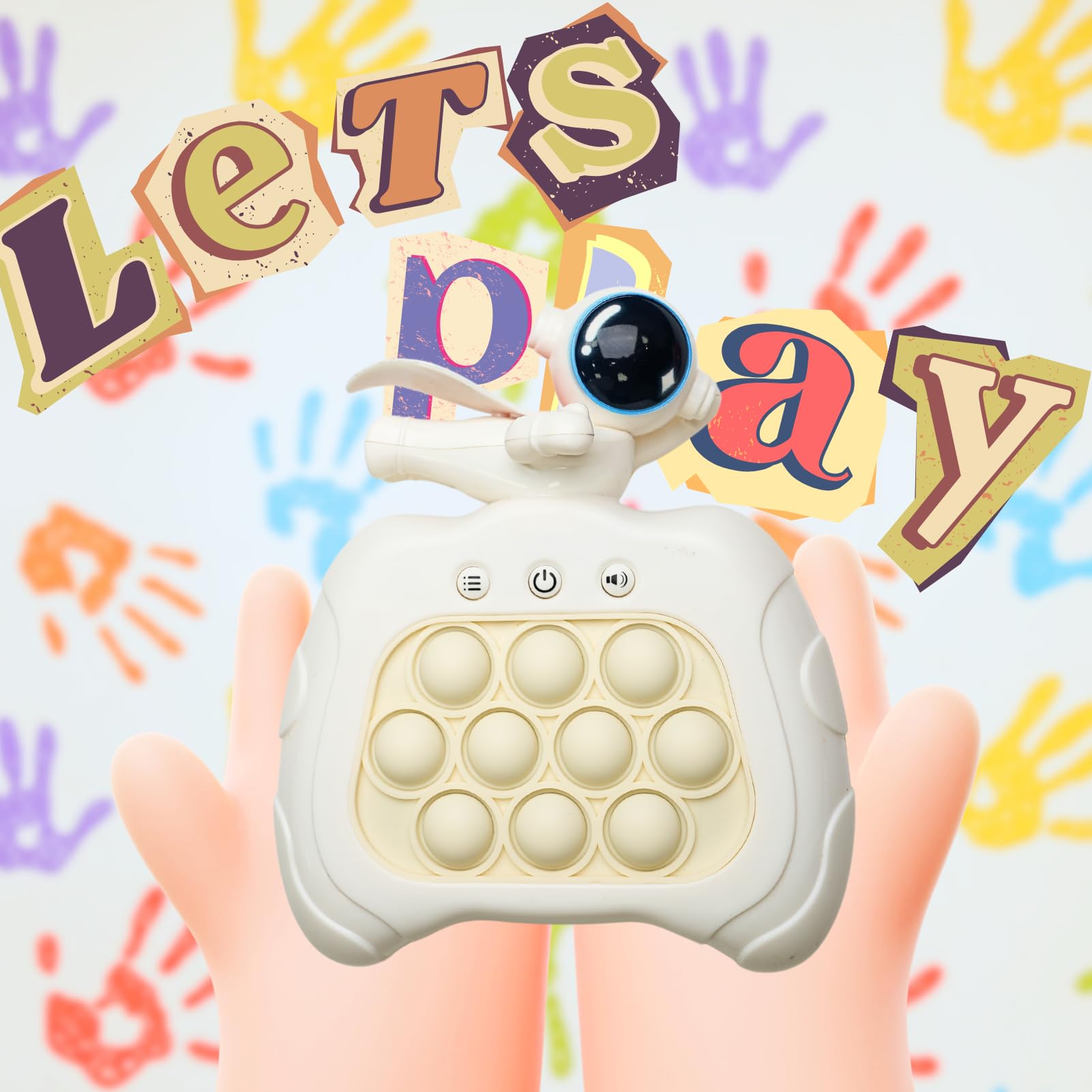 【Versione avanzata】m Mu Giocattolo Pop It elettronico Fidget ricaricabile,4 modalità,120 livelli, in Silicone.Console di Gioco a Decompressione Pop It Elettronico.Regalo ideale per Bambini e Adulti.