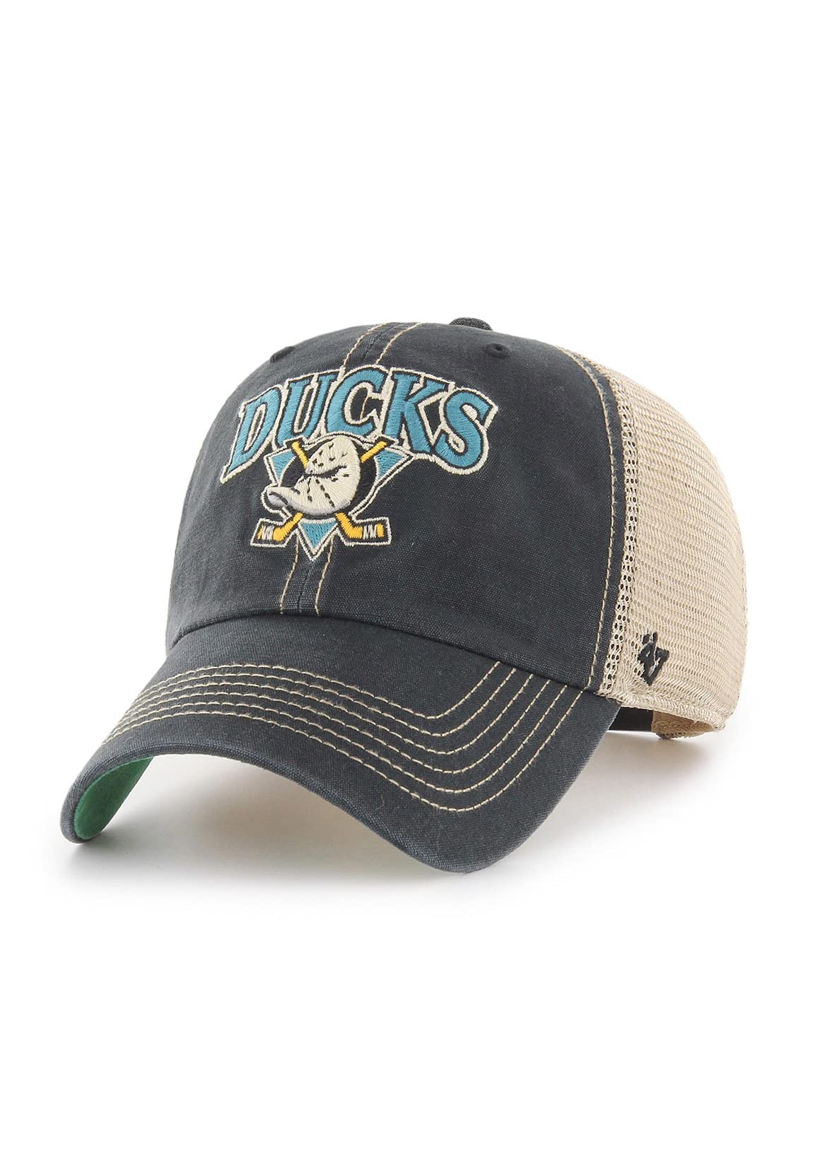 Men's Black 47 Brand Trucker Cap - Tuscaloosa Vintage Anaheim Ducks