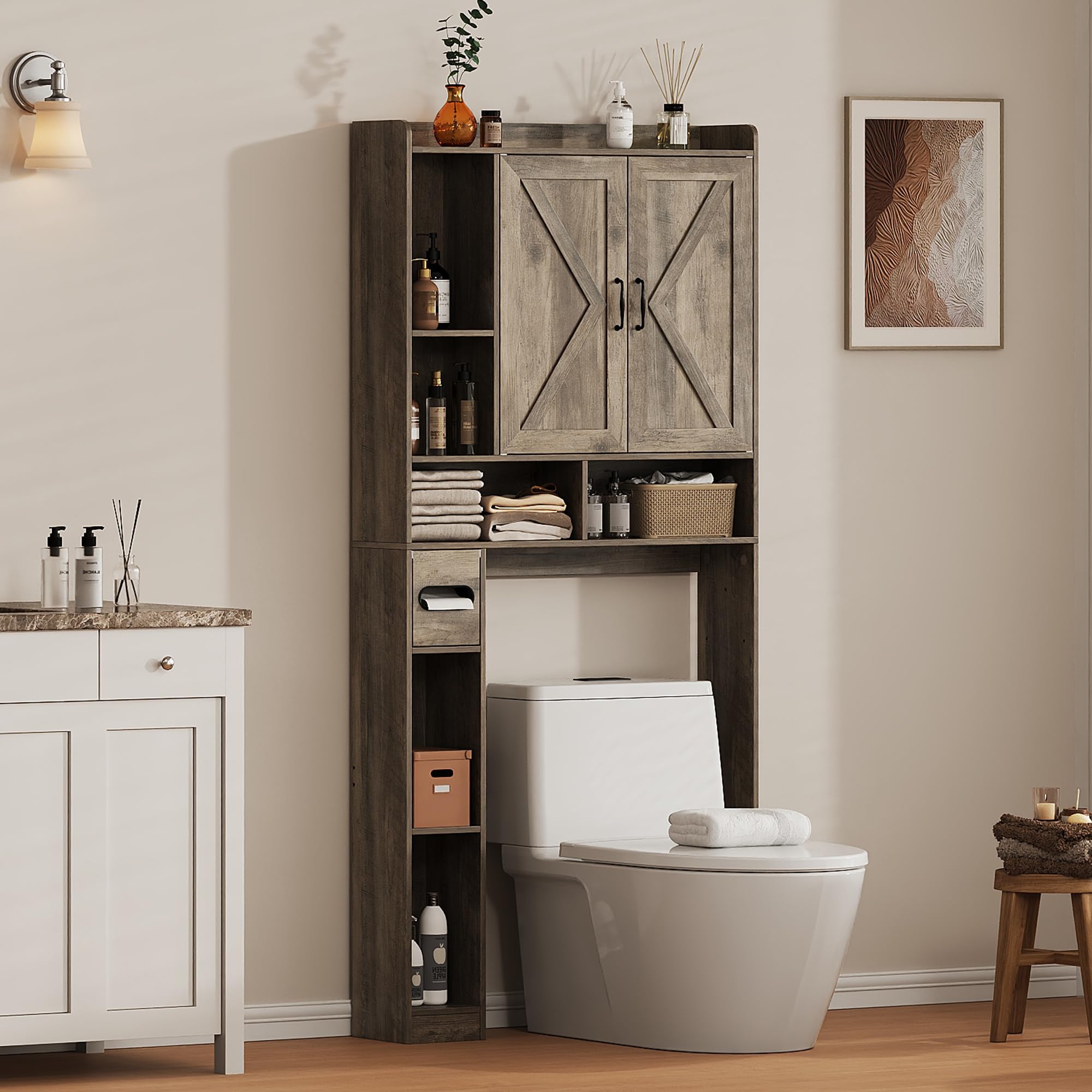 Viroformo Over the Toilet Storage Cabinet - bathroom furniture | Mubboo