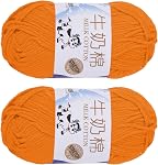 MECCANIXITY 2PCS Crocheting Yarn,Light Pink 5 Ply Acrylic Yarn 100g Sport Weight Yarns Bulk Soft and Fluffy Yarns for Knitting DIY Crochet Handicraft Blankets Gift,197 Yards