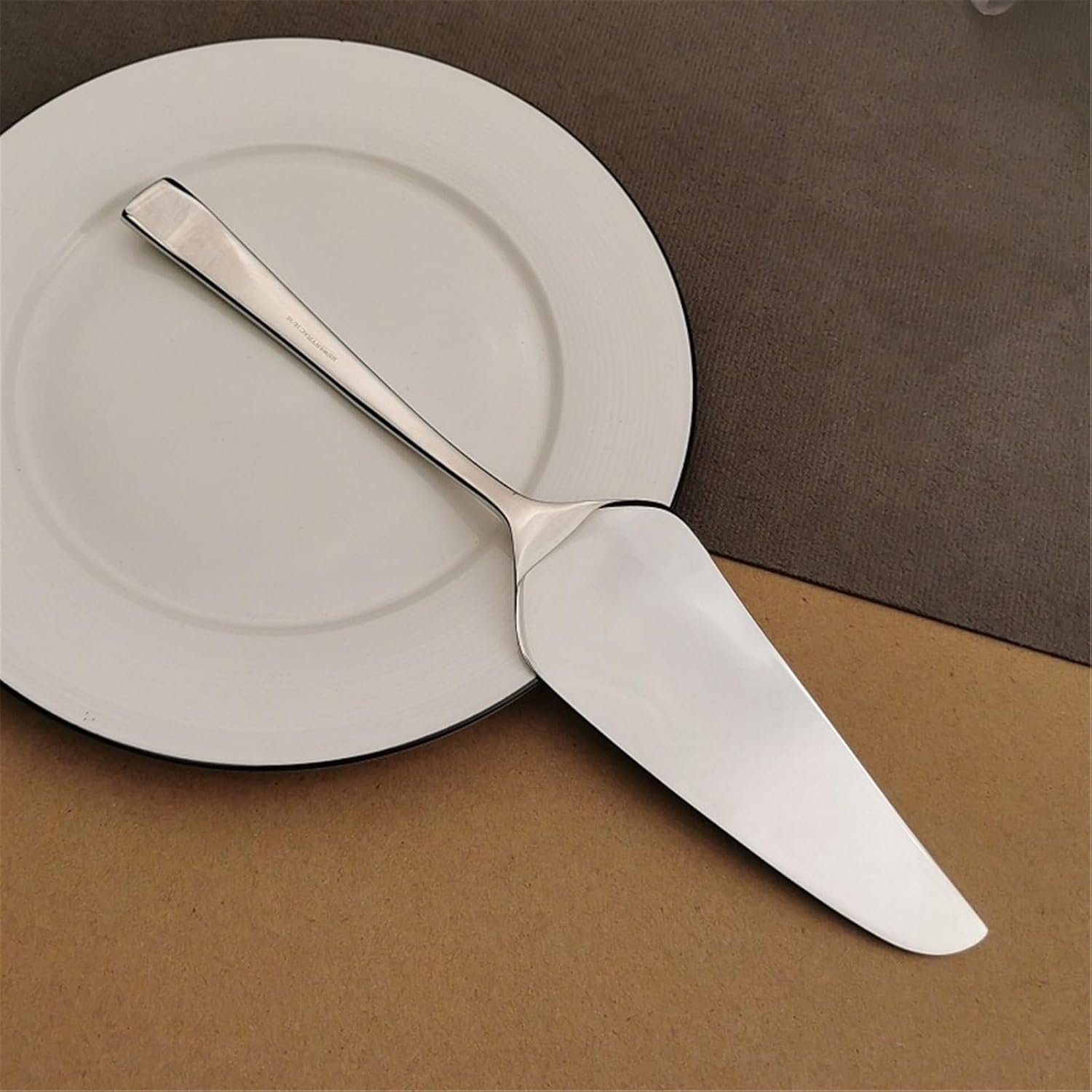 Pizza Server Edge Thin Cutting Transfer Pastry Cheese 304 Stainless Steel Triangles Cake Server Thick Handle Storage Pie Server Hotel Party Wedding(10pcs)