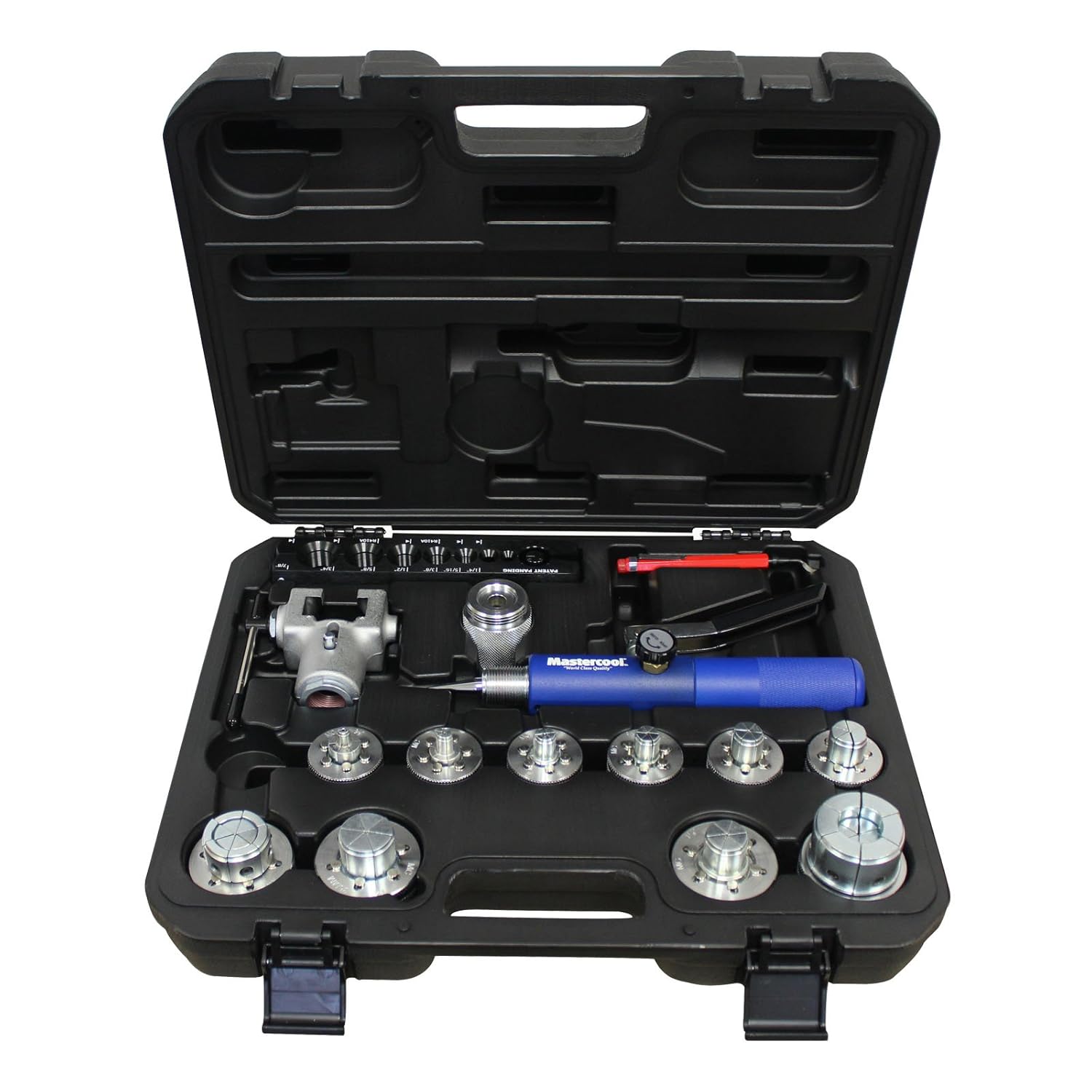 Mastercool 71676 Complete Hydraulic Flaring and Expanding Kit, 10 Head