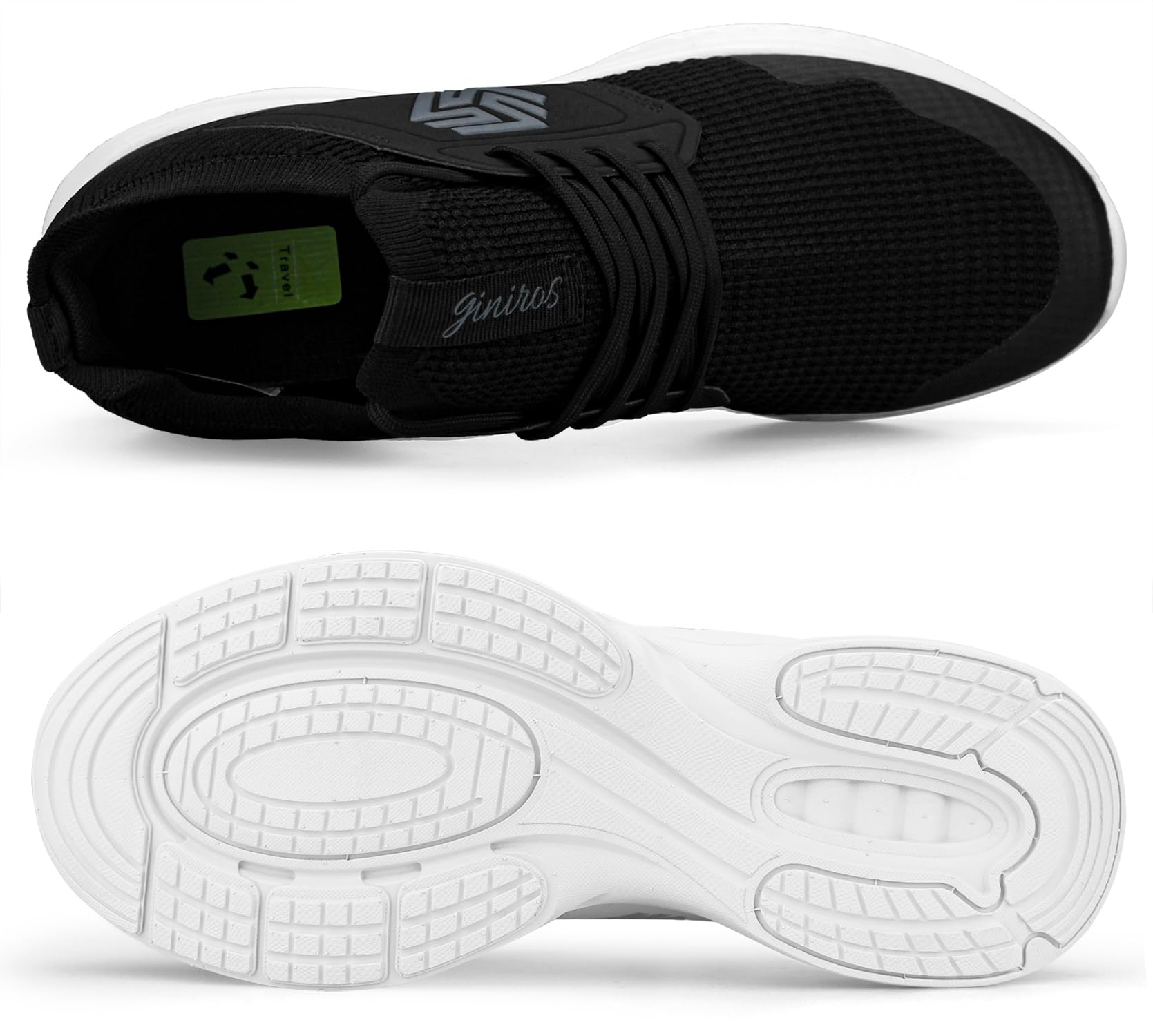 Giniros Sneakers Uomo Scarpe Running Ginnastica Corsa Camminata Leggere Traspiranti Casual Sportive Palestra Trekking Tennis Trail Mesh Basket Comode Outdoor Fitness Jogging Lavoro Scarpe