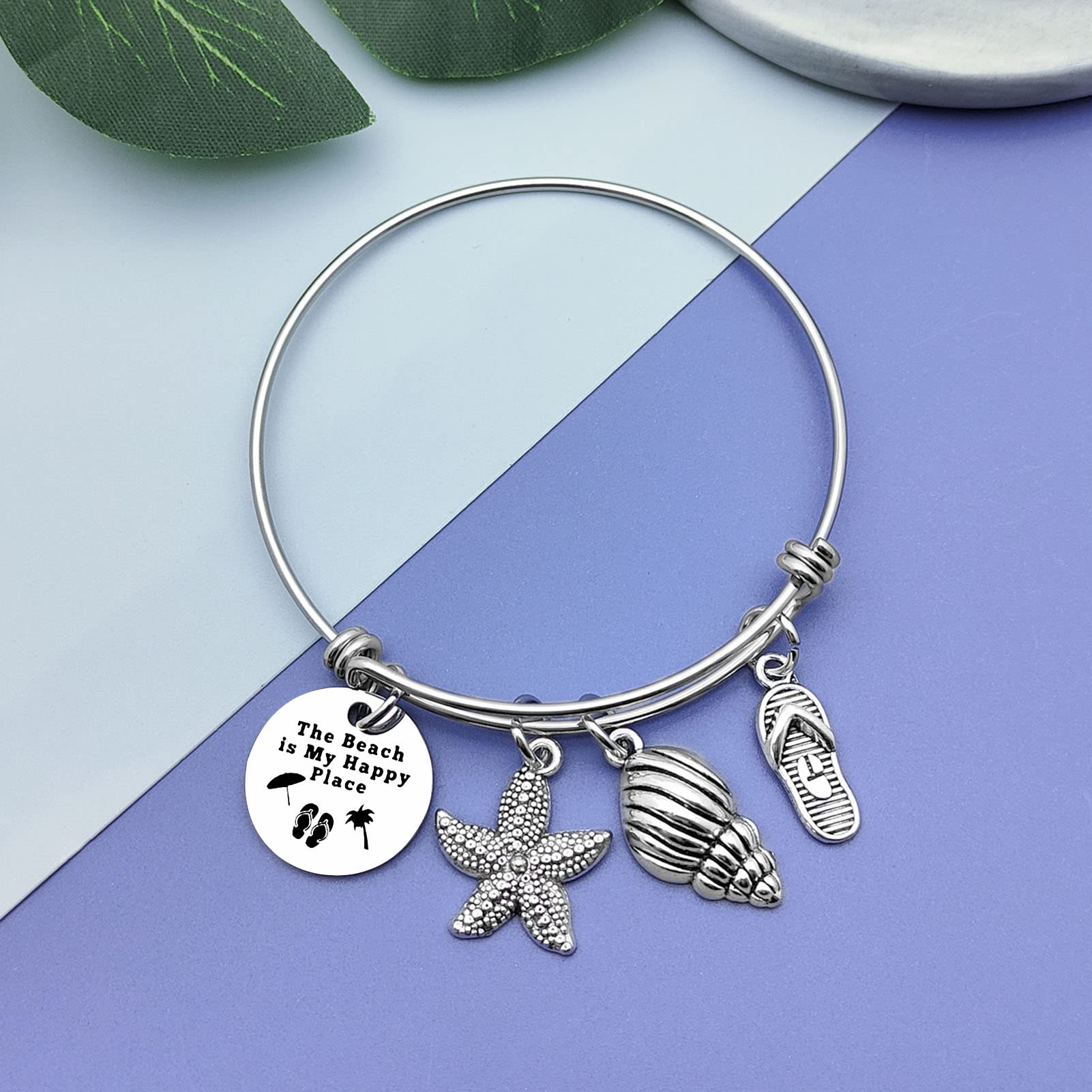 Vadaka Beach Gifts for Women Beach Lover Bracelet Jewelry Beachs Themed Gifts for Friend Ocean Themed Gift for Beachs Lover Birthday Christmas Graduation Gift for Women