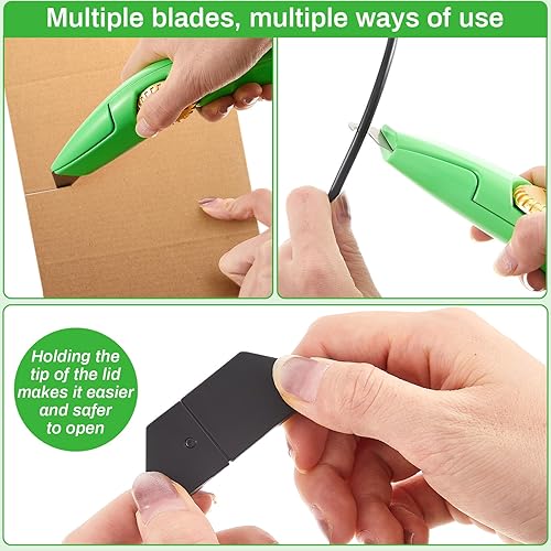 Miniatura 5 de WILLBOND 1 pieza Navajas para techo Cuchillo de hoja fija para techo, cuchillo utilitario resistente para yeso, vinilo, corte de alfombra,