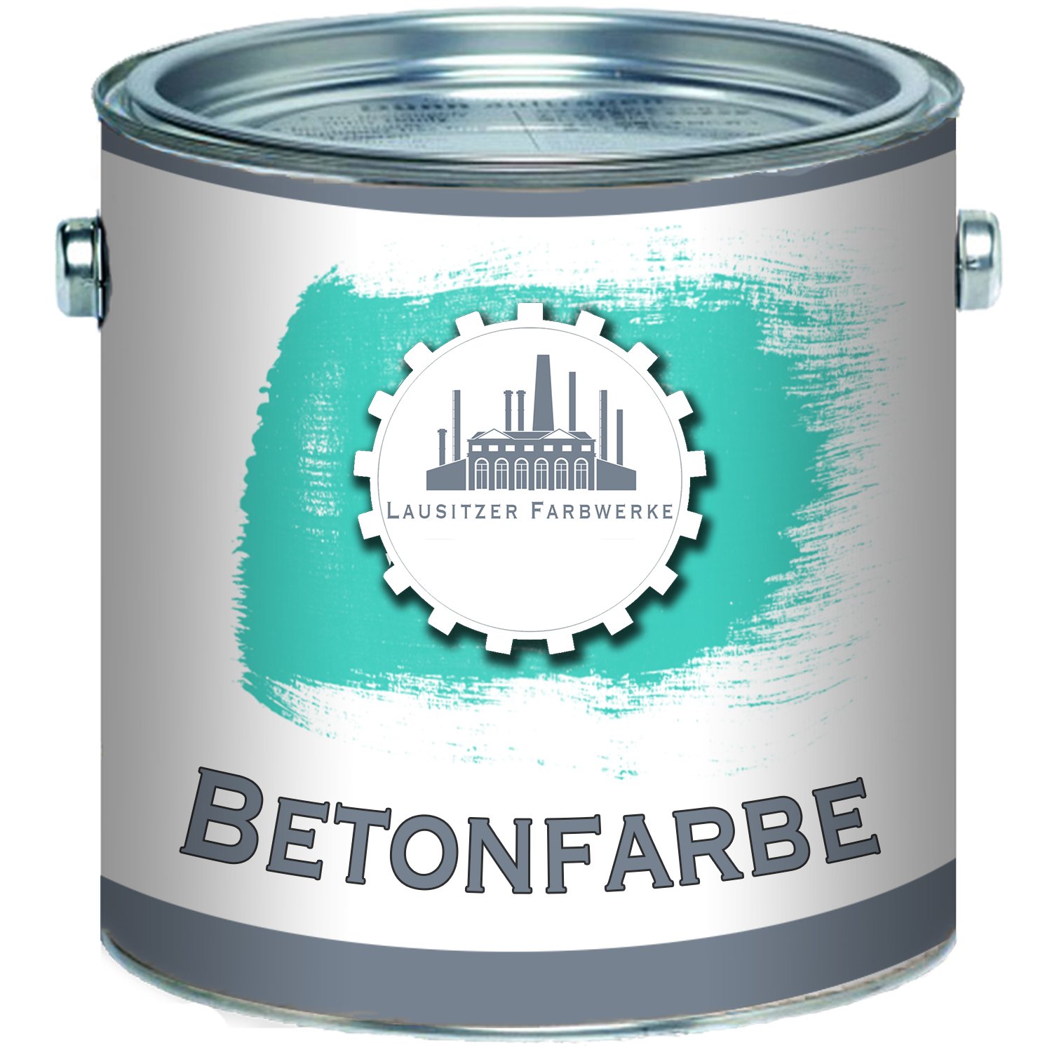 farba do betonu farba do podłóg tradycyjna elewacyjna do podłoży mineralnych (kamień, mur, beton, elewacja, tynk, cement itp.) wybór kolorów (1 L, Jasnozielony (RAL 6027)) Lausitzer Farbwerke
