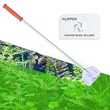 FLIPPER Platinum Hand Algae Scraper – Aquarium Glass and Acrylic Cleaner with Precision Scraper Design, Fish Tank Cleaning Tool for Freshwater & Saltwater Aquariums (28” Rigid Shaft) 28' Rigid Shaft