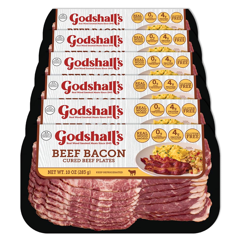 Godshall's 10oz Beef Bacon, 6 pk