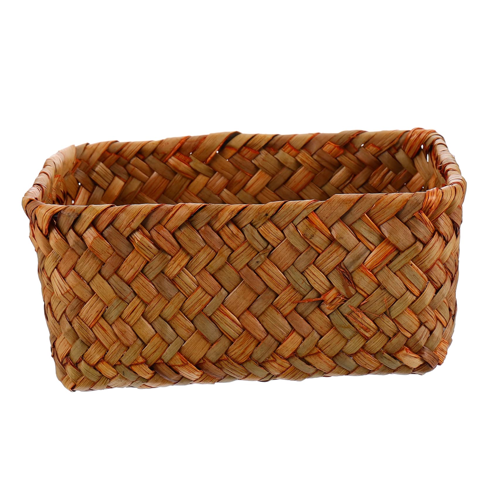 Outanaya Handmade Woven Storage Basket Multi-Functional Seagrass Container Handles for Living Room Kitchen and Organization