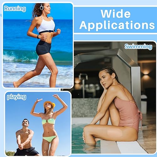 Miniatura 6 de 60 cintas octágonas de levantamiento de muslos, cinta invisible para muslos, cinta adhesiva transparente para celulitis, para mujeres y niñas, 8 x 6