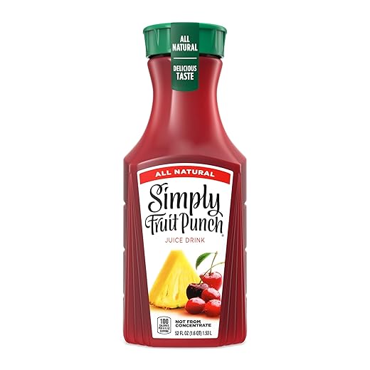 All Natural Simply Fruit Punch Juice Drink, 52 Fl Oz Bottle