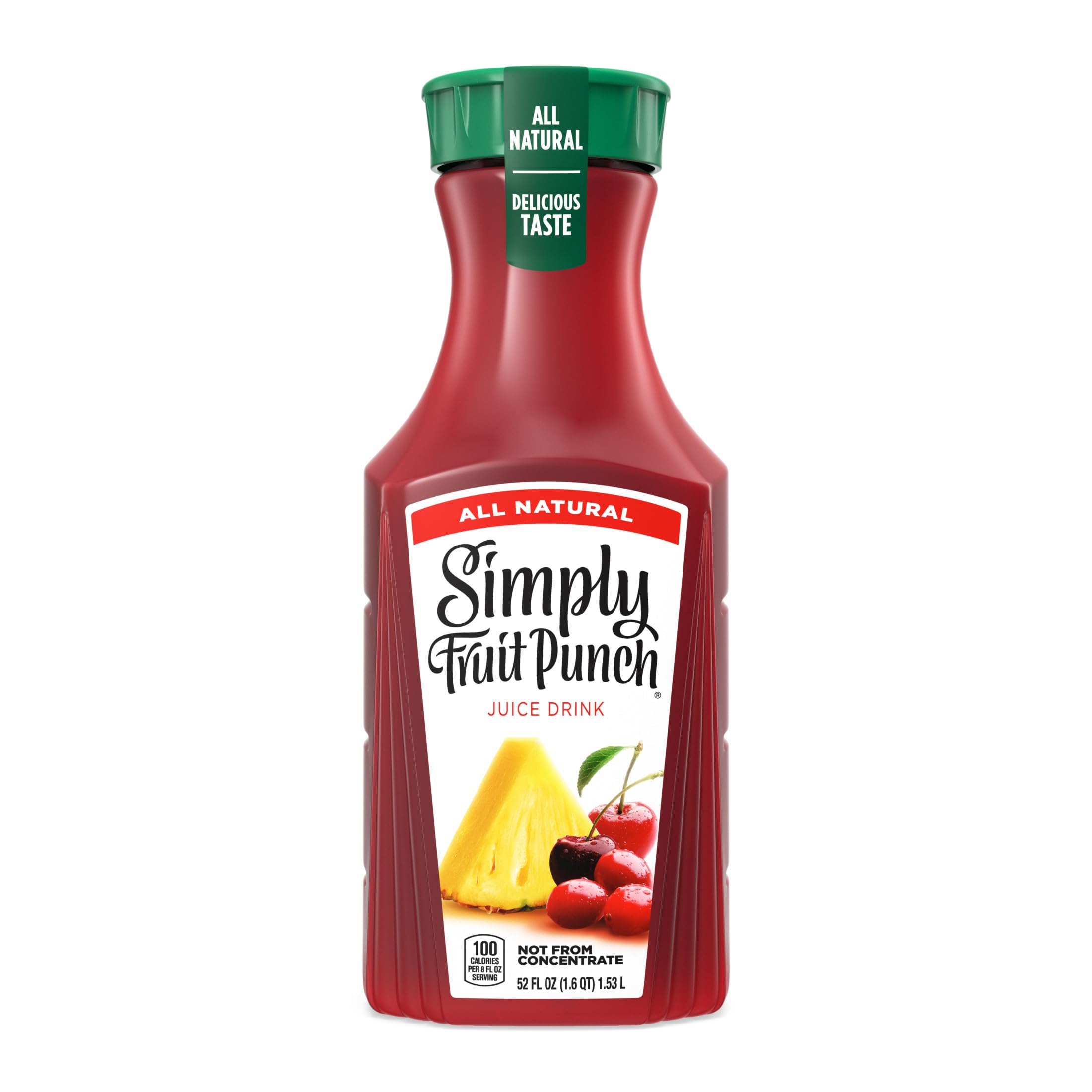 All Natural Simply Fruit Punch Juice Drink 52 Fl Oz Bottle