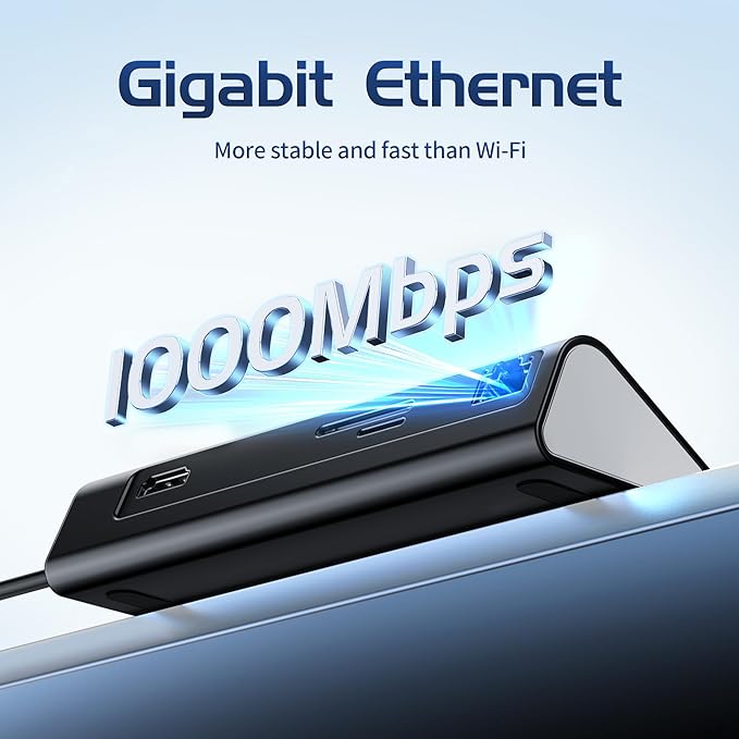 Hub USB C intpw P9R PRO 10 en 1 con HDMI 4K, Ethernet, PD 100W miniatura 4