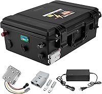 Vista 1 de Batería de litio de 36V 100AH con BMS inteligente de 120A y 16500 ciclos profundos, batería Lifepo4 de 36V 100AH con celdas de grado A para motor