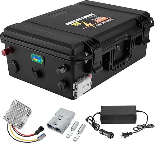 Batería de litio de 36 V 100 AH con BMS inteligente de 120 A y 16500 ciclos profundos 36 V 100 AH Lifepo4 batería grado A celdas para motor de